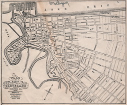 City of Cleveland 1853 Before Ohio City annexation CM6